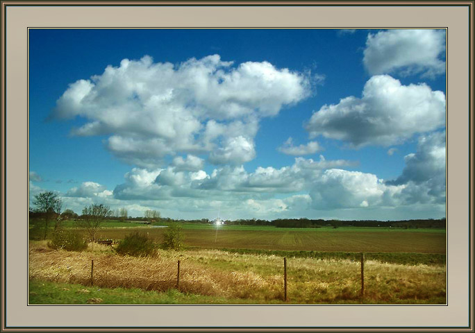 photo "Simple Dutch landscape." tags: landscape, clouds