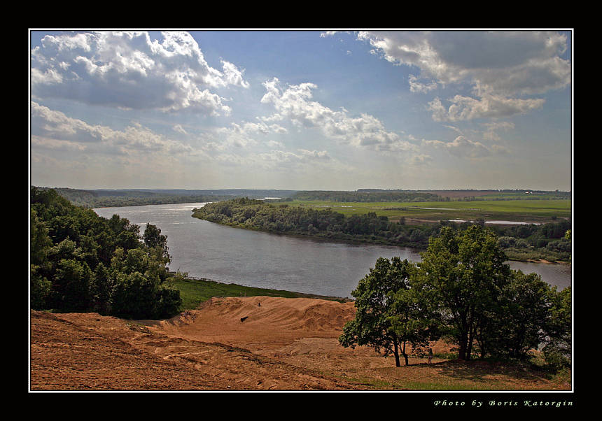 фото "Ока" метки: пейзаж, вода, облака