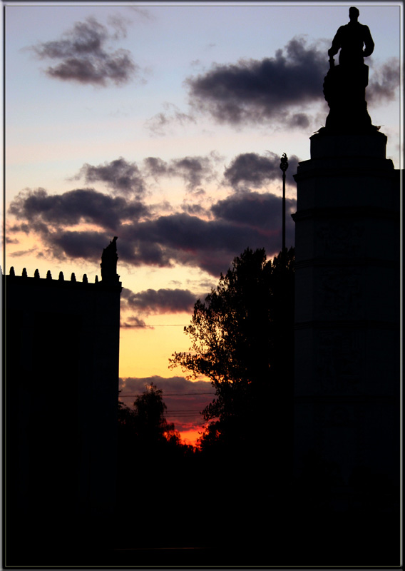 photo "Moscow. VDNH2" tags: architecture, landscape, sunset