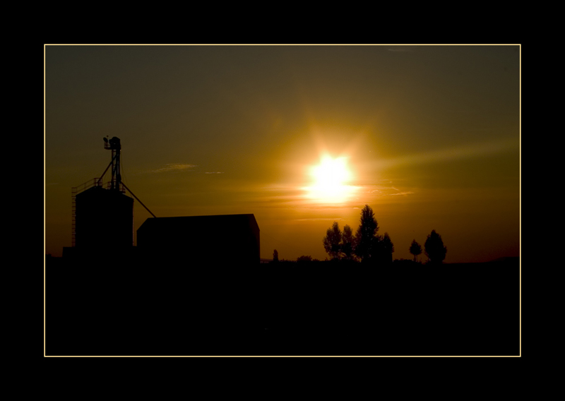 photo "agrarian sunset" tags: landscape, sunset