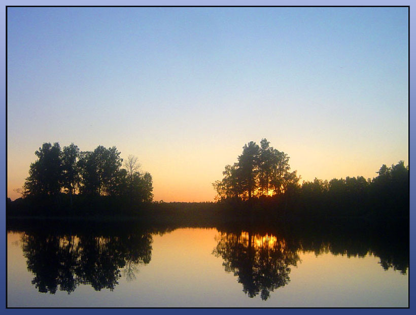 photo "On an outcome of day (2)" tags: landscape, forest, sunset