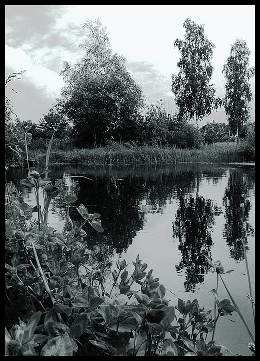photo "Silent whirlpool" tags: landscape, black&white, water