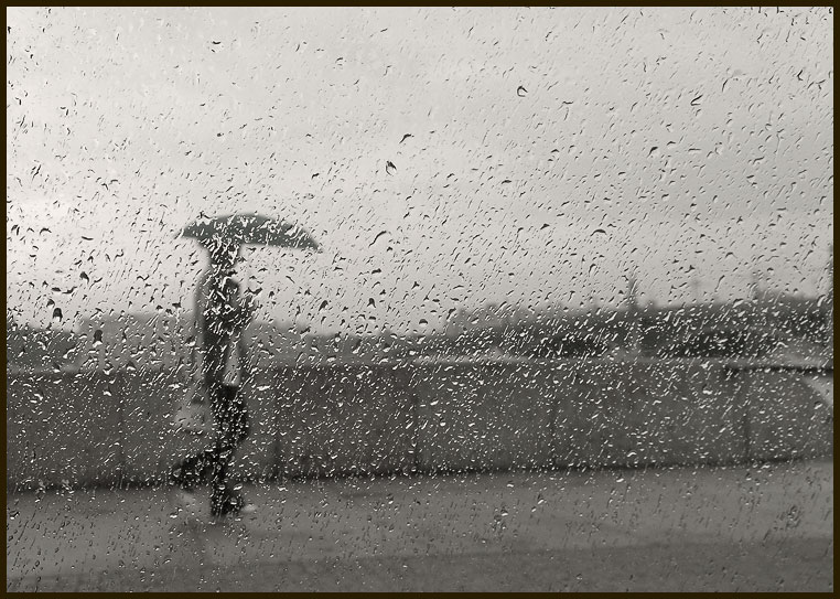 photo "Rain in St. Petersburg" tags: genre, black&white, 