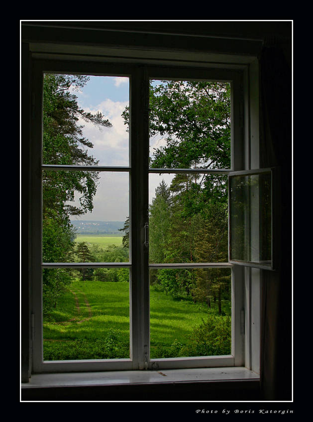 photo "Window in the nature. From a serial "Window"" tags: architecture, landscape, forest