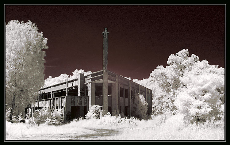 photo "old factory" tags: architecture, landscape, forest
