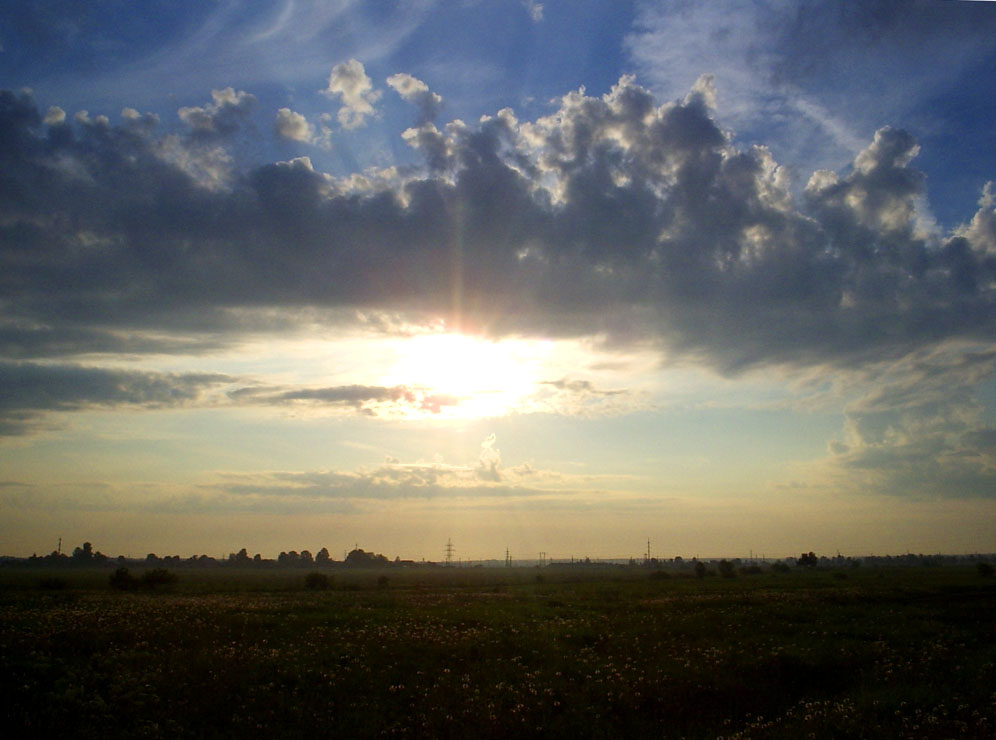 фото "Рассвет в Низино" метки: пейзаж, закат, облака