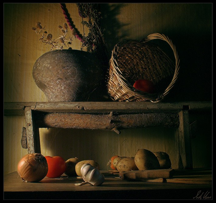 photo "Still-life with a kitchen knife" tags: still life, 