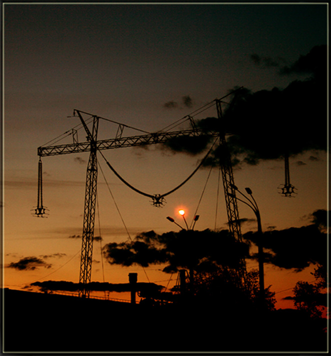 photo "VDNH 4" tags: landscape, night, sunset