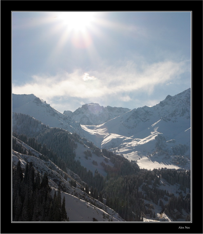 photo "In mountains" tags: landscape, mountains, winter