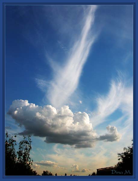 фото "Ветер и облака. Полет дракона :)" метки: пейзаж, закат, облака