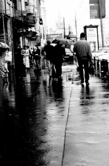 photo "Rain in Moscow" tags: architecture, black&white, landscape, 