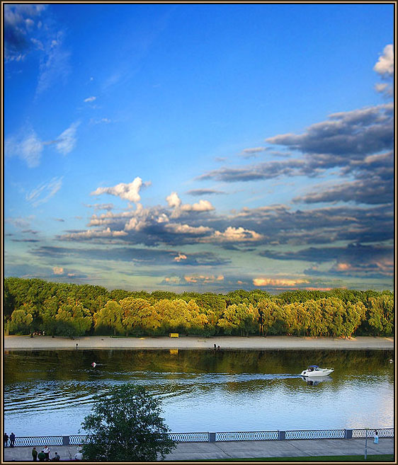 photo "Quay of the river Sozh on a decline" tags: landscape, water