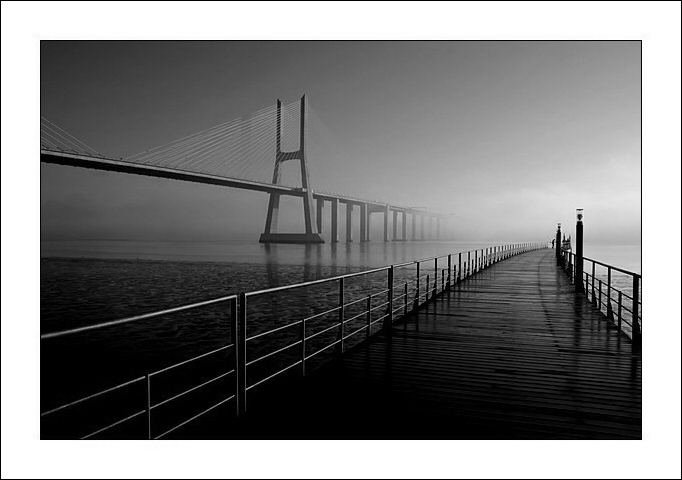 фото "Bridge" метки: архитектура, черно-белые, пейзаж, 