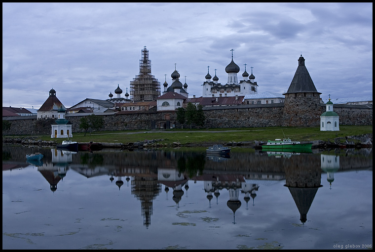 фото "Соловецкий монастырь в белую ночь 1" метки: архитектура, пейзаж, 