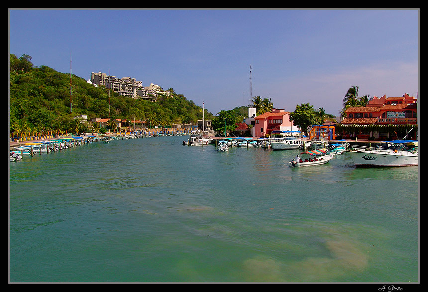 фото "Marina of Huatulco" метки: пейзаж, путешествия, Северная Америка, лето