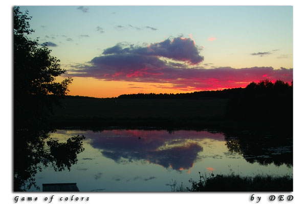 photo "Game of colors" tags: landscape, sunset, water