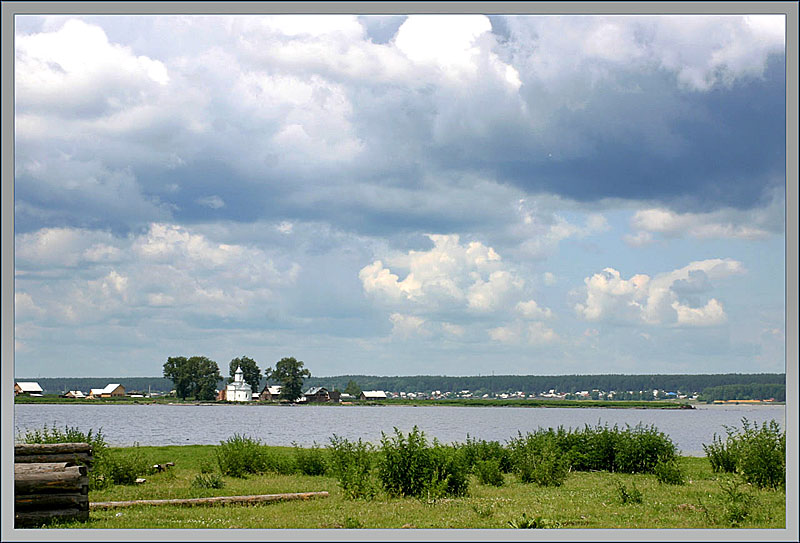 photo "On other bank..." tags: landscape, clouds, water