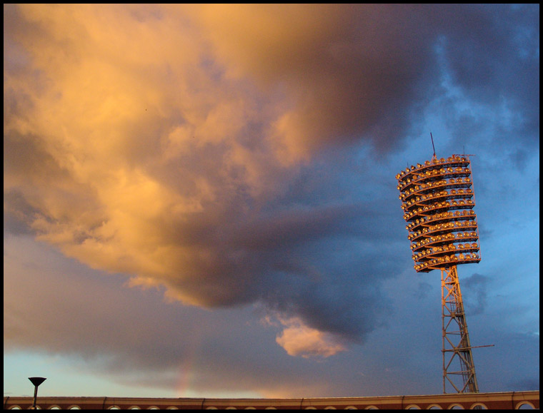 photo "Sunset over stadium (2)" tags: landscape, sunset