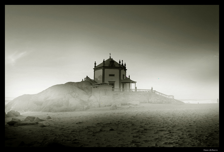 фото "Foggy day on the beach" метки: пейзаж, закат