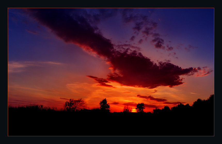 photo "Last sighes of a sun..." tags: landscape, clouds, sunset