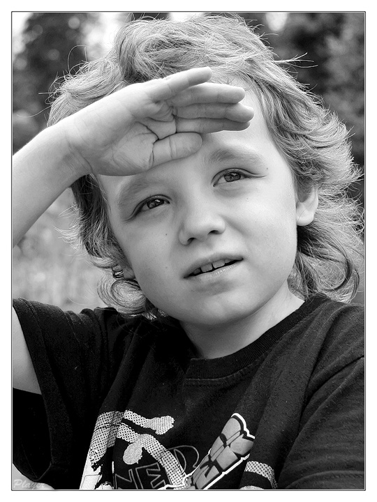 photo "Denis" tags: portrait, black&white, children