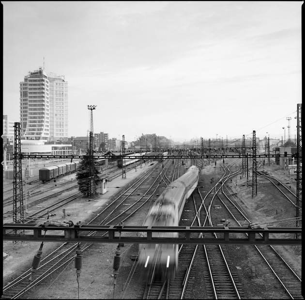 photo "Railway" tags: black&white, 