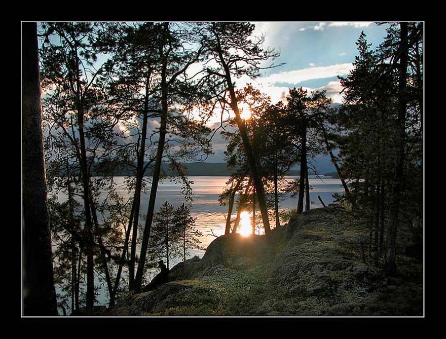 фото "У обрыва" метки: пейзаж, вода, закат