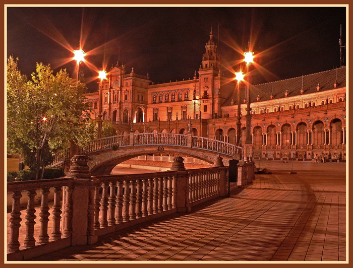 фото "Seat of Spain" метки: архитектура, пейзаж, ночь