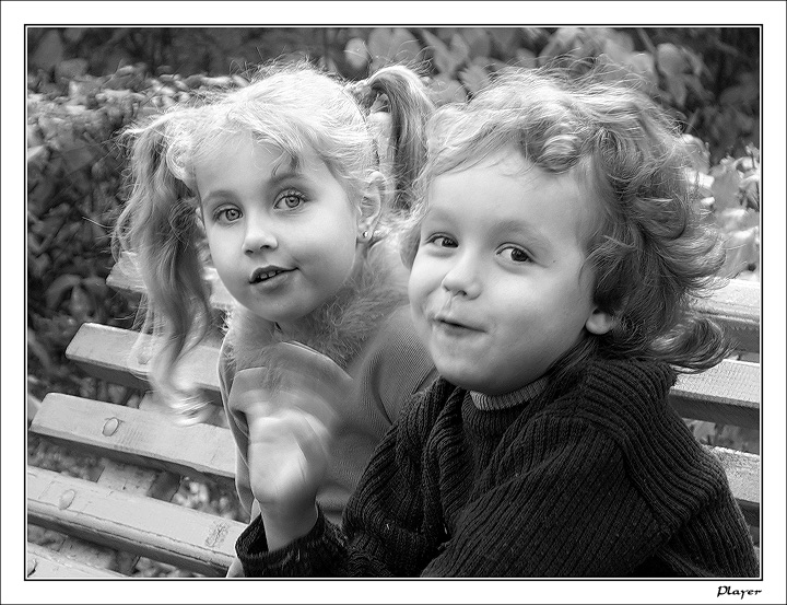 photo "***" tags: portrait, black&white, children