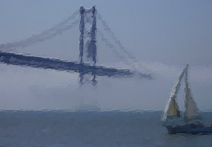 фото "Fog on the river II" метки: пейзаж, вода