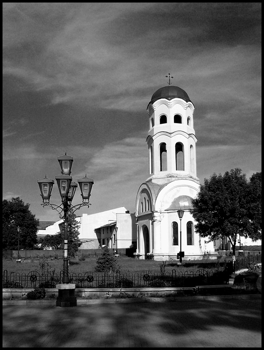 фото "Колокольня" метки: архитектура, черно-белые, пейзаж, 