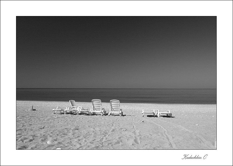 photo "Beach" tags: landscape, black&white, water