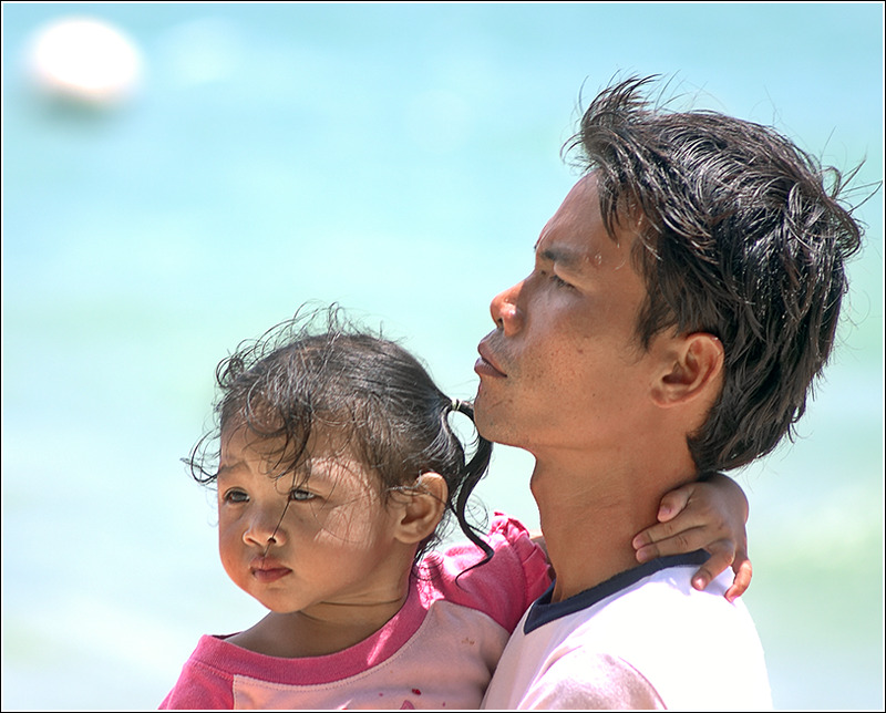 photo "With papa" tags: portrait, children, man