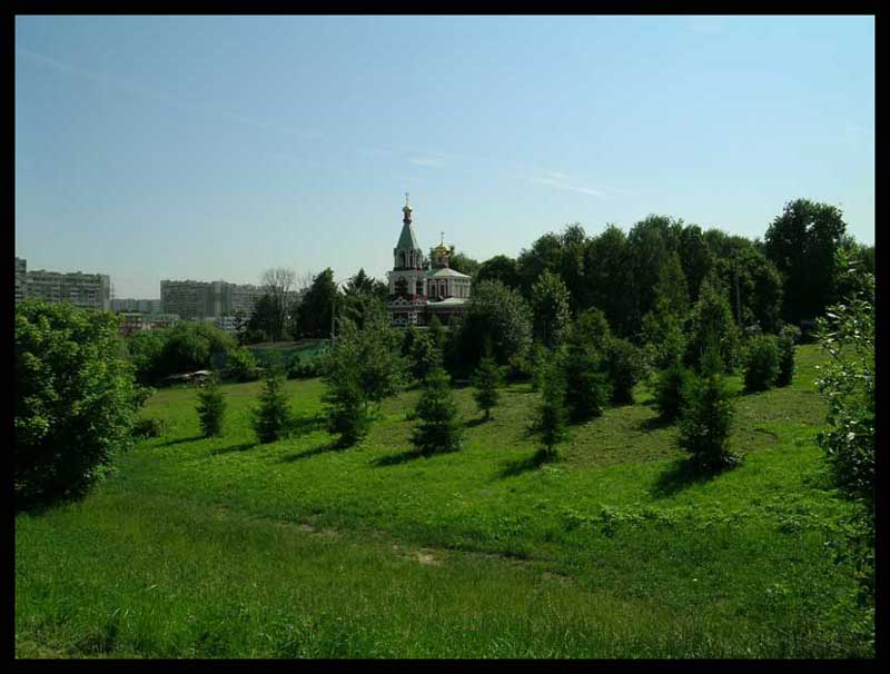 photo "The landscape with the temple" tags: architecture, landscape, summer