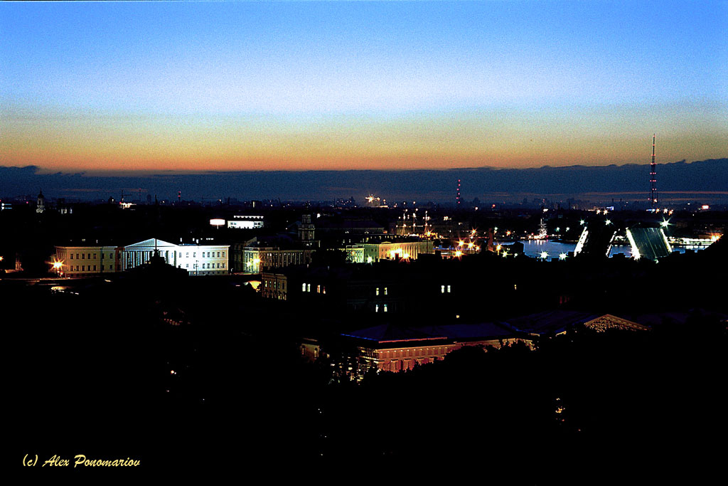 photo "St Peterburg in fire" tags: misc., landscape, night