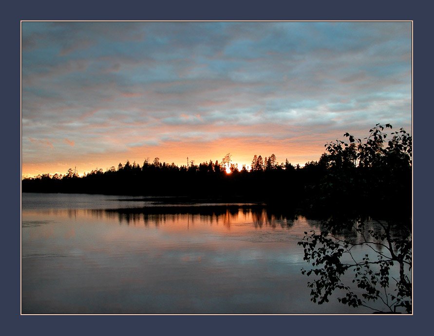 photo "Fire of the white night" tags: landscape, sunset, water