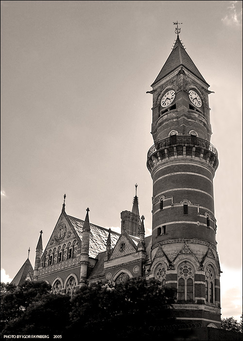 photo "Greenwich Village Library." tags: architecture, landscape, 