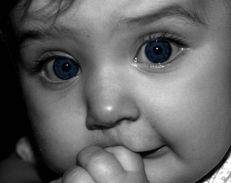 photo "Baby Blues" tags: black&white, portrait, children