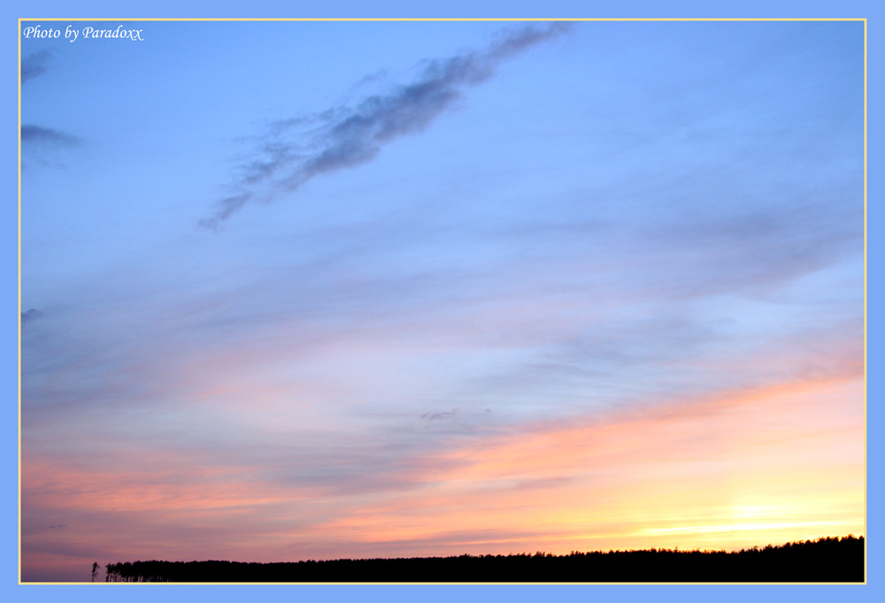 photo "Blue Sky" tags: landscape, spring, sunset