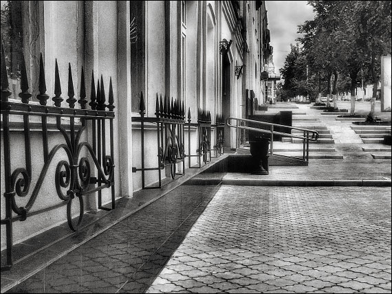 photo "Moskovskaya st." tags: genre, black&white, 