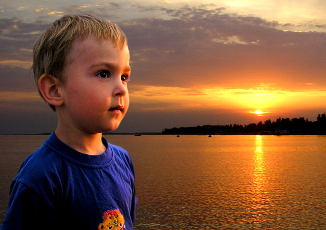 photo "sundown" tags: portrait, children