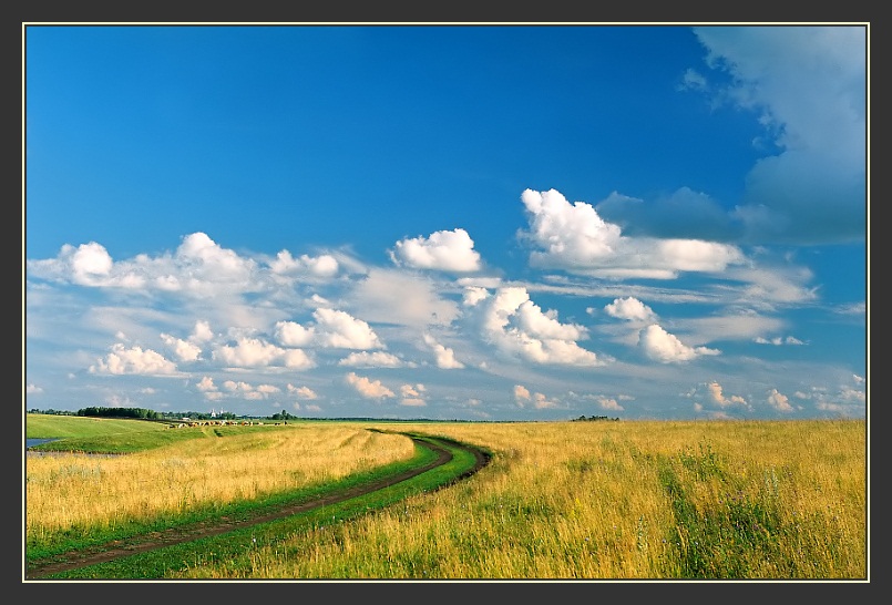 photo "Field roads" tags: landscape, clouds, summer