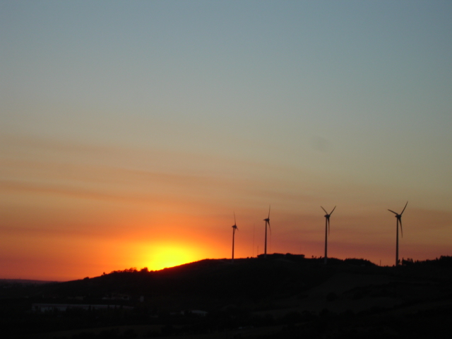 photo "eolic energy" tags: landscape, sunset