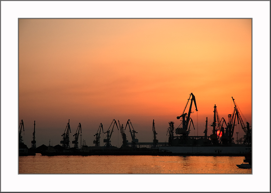 photo "port … a lullaby …" tags: landscape, summer, sunset