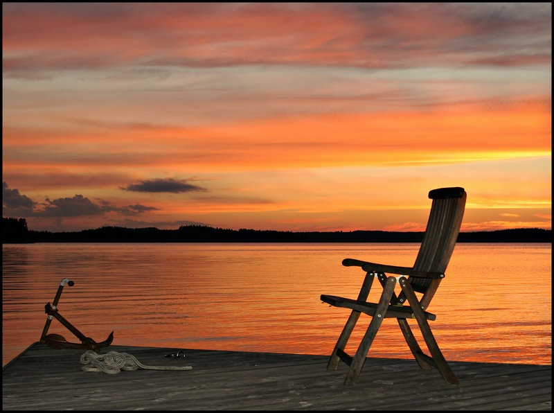 photo "Have a seat..." tags: landscape, sunset