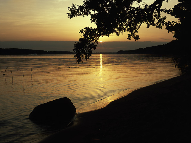 photo "Sunset on the Volga river" tags: landscape, sunset, water