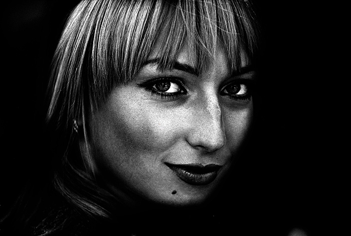 photo ".." tags: black&white, portrait, woman