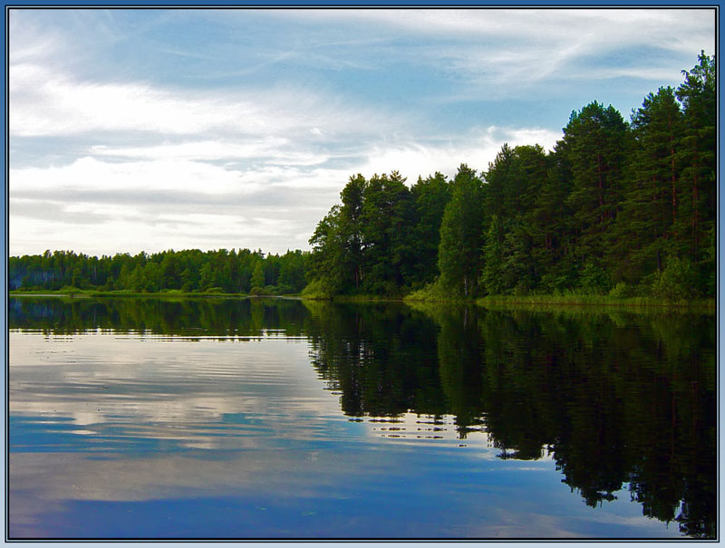 фото "Спокойствие" метки: пейзаж, вода, лес