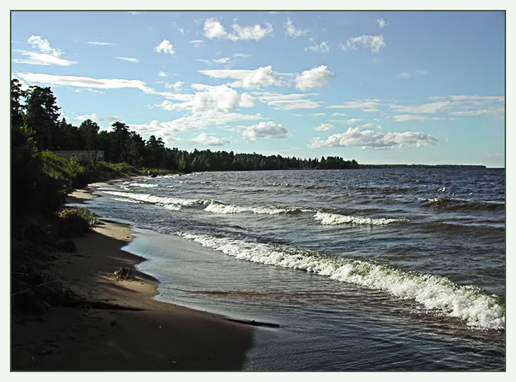 photo "Waves of Ladoga lake" tags: landscape, water