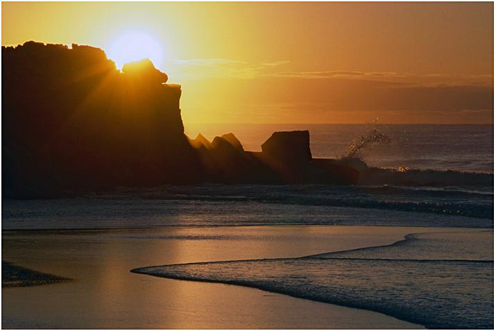 photo "Sunset seascape" tags: landscape, nature, winter